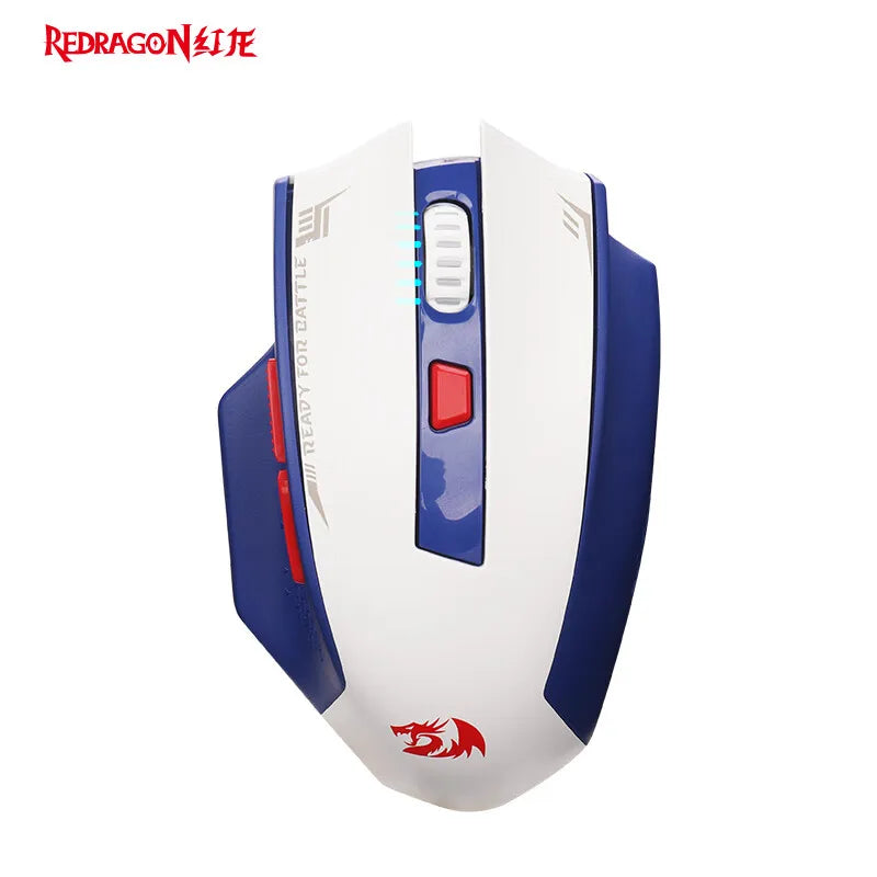 Redragon G62 Wireless Gaming Mouse – 2.4G + Bluetooth, 26,000 DPI Sensor, 6 Programmable Buttons, Ultra-Lightweight - Aruen Store