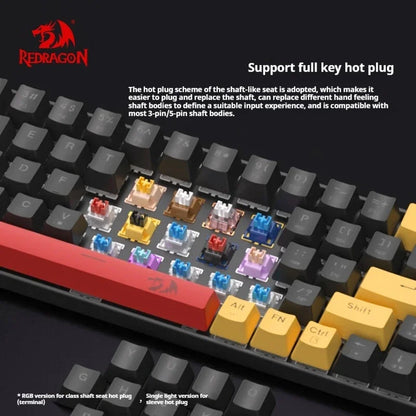 Wireless Mechanical Keyboard 78 Keys – RGB Hot-Swap – Low-Profile Compact Gaming Keyboard - Aruen Store