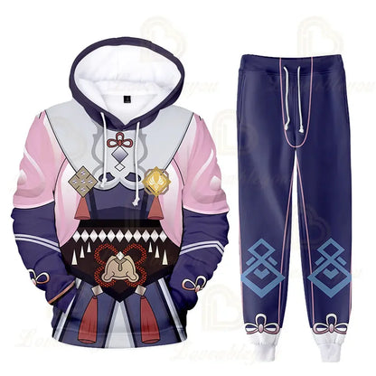 Fantasy RPG "Elemental Master" 3D Tracksuit Set (Hoodie + Pants)
