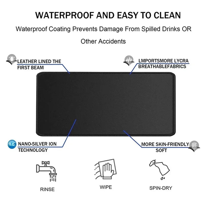 Preto e branco mouse pad escritório pc gamer gabinete luffy mousepad anime teclado personalizado tapete de mesa portátil acessórios de jogos