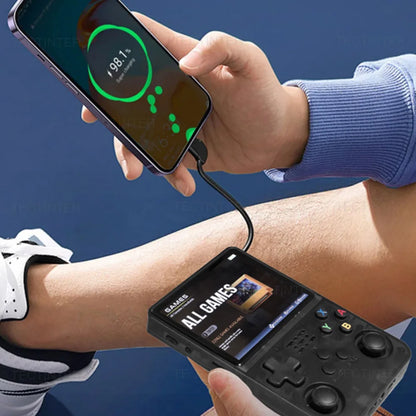 64G R36HD Retro Console de videogame portátil IPS tela embutida 20000 + jogos jogadores de jogos portáteis para PS1/GBA/FC sistema Linux