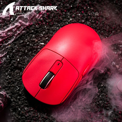 Attack Shark R1 Bluetooth Mouse Gaming sem fio 1000 Hz taxa de retorno, sensor PAW3311, recarregável tri-modo, ergonômico