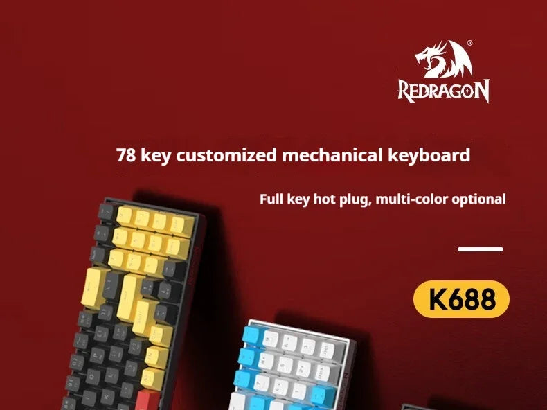 Wireless Mechanical Keyboard 78 Keys – RGB Hot-Swap – Low-Profile Compact Gaming Keyboard - Aruen Store