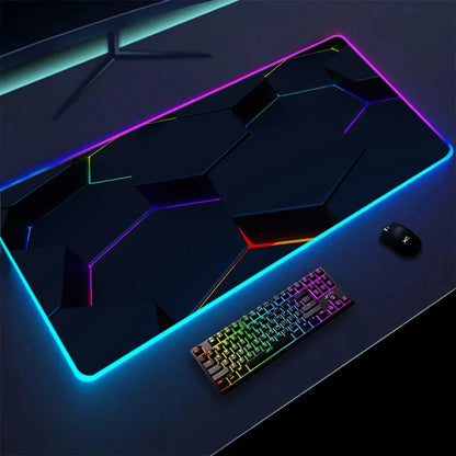 XXL RGB Gaming Mouse Pad | LED Desk Mat & 3D Design