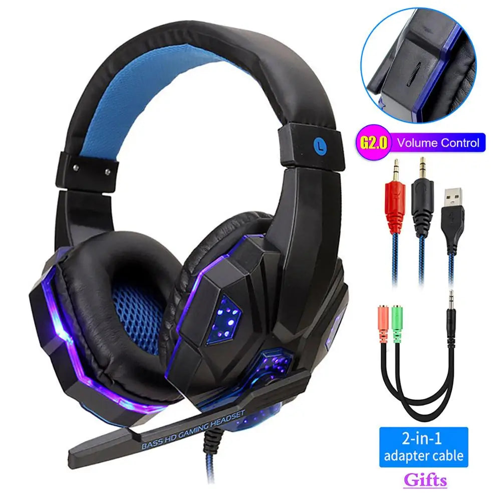 High-Performance Gaming Headset with LED Light