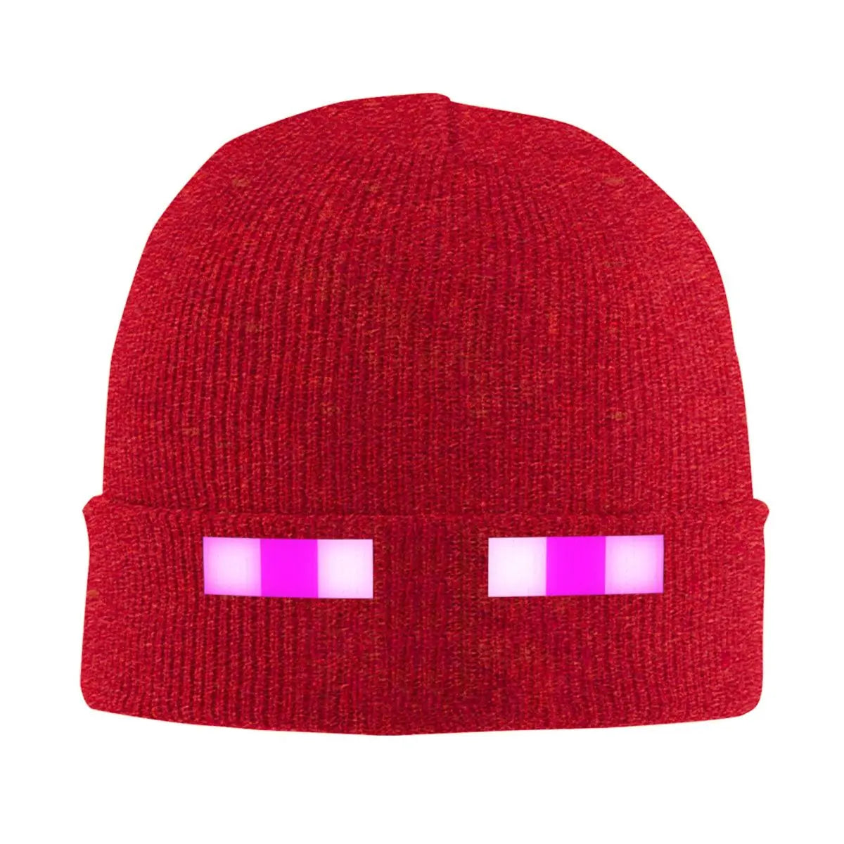 Pixel Gaming Beanie Hat - Purple Eyes Gamer Accessories