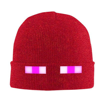 Pixel Gaming Beanie Hat - Purple Eyes Gamer Accessories