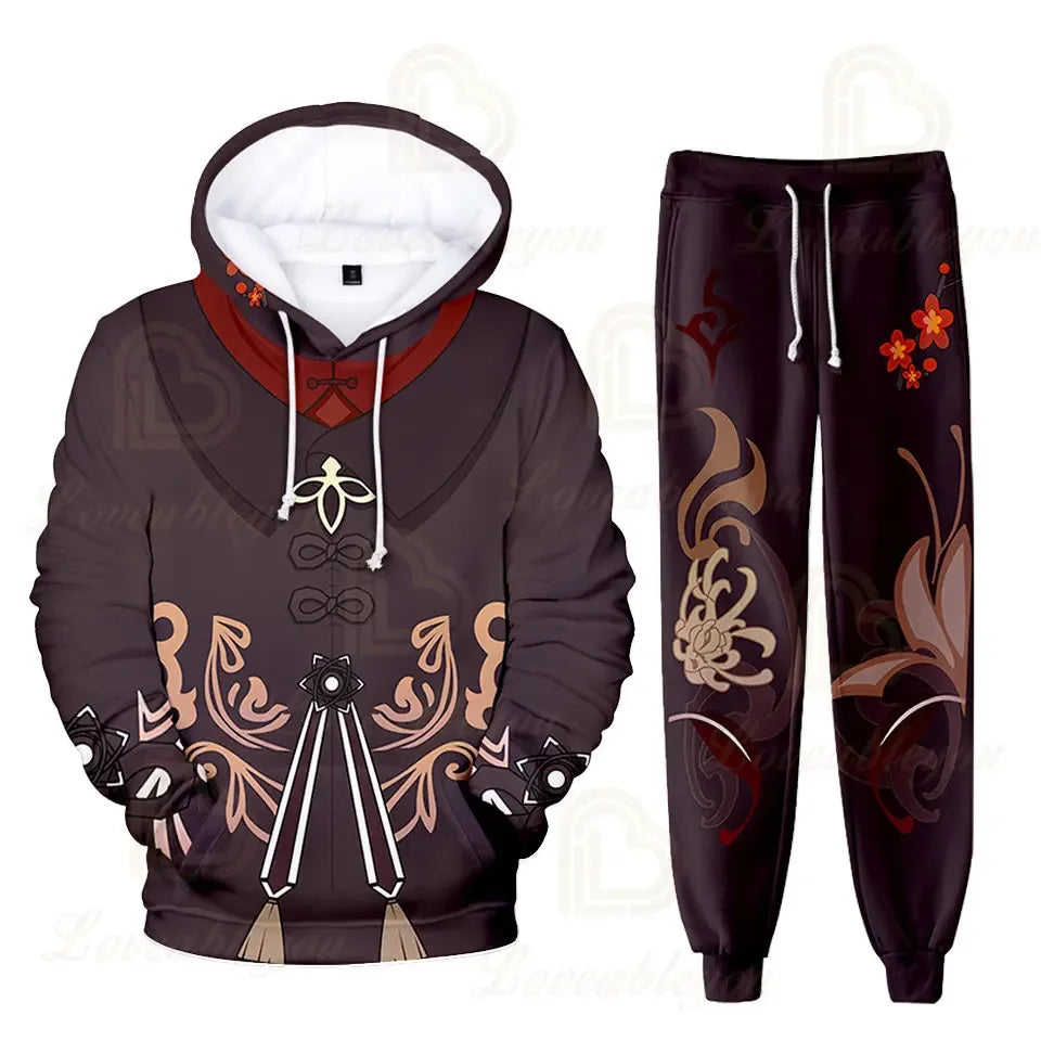 Fantasy RPG "Elemental Master" 3D Tracksuit Set (Hoodie + Pants)