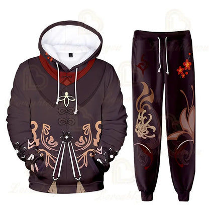 Fantasy RPG "Elemental Master" 3D Tracksuit Set (Hoodie + Pants)