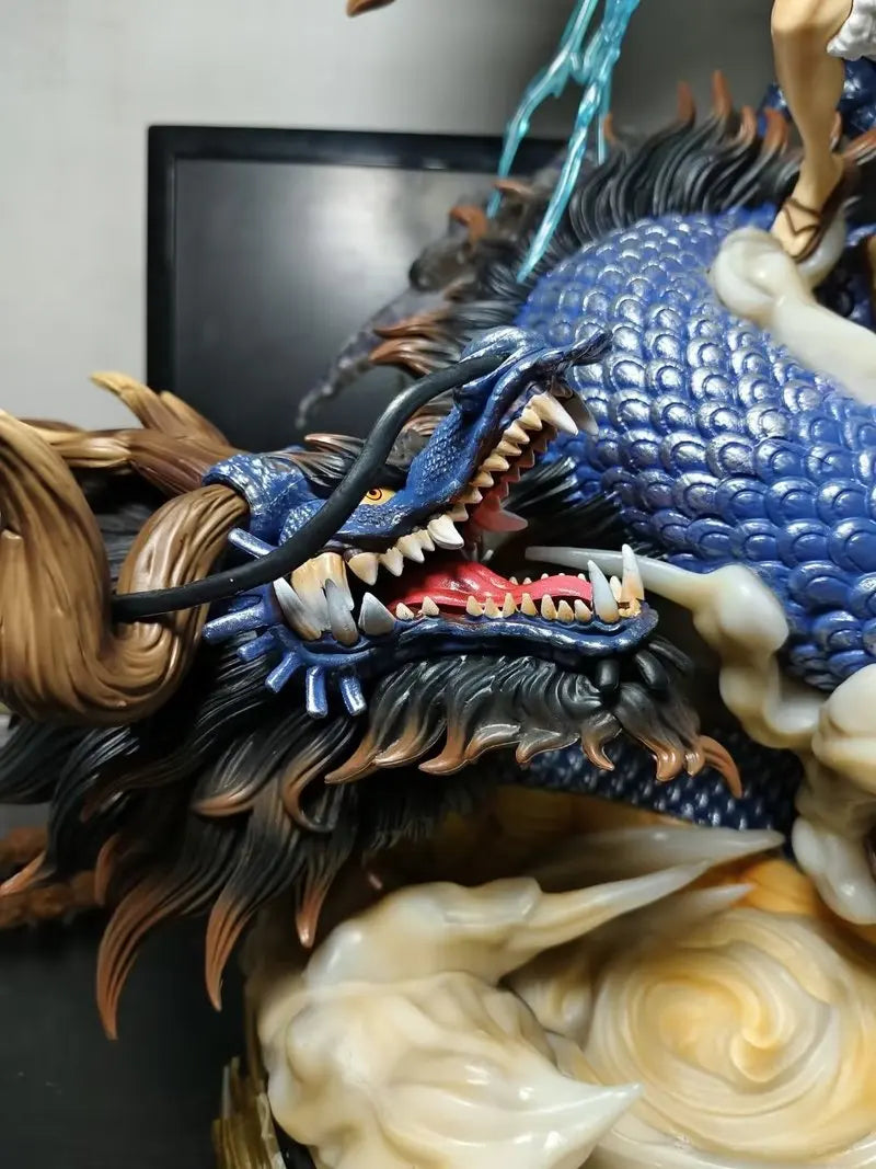 24cm anime uma peça luffy vs kaidou figuras luffy engrenagem 5 estátua nika luffy estatueta gk estatueta modelo boneca ornamento brinquedos presentes