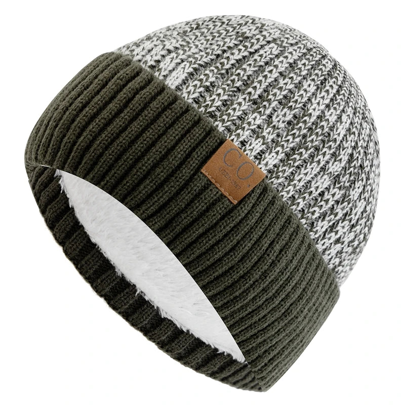 Fur Lined Beanie Hat - Warm Winter Skull Cap for Men & Women