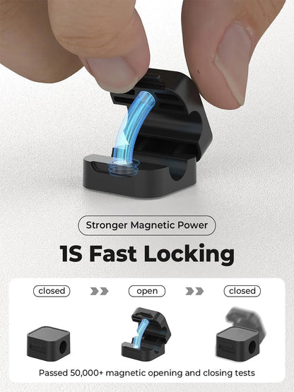 Magnetic Cable Organizer Clips – Adjustable Desk Cord Holder - Aruen Store