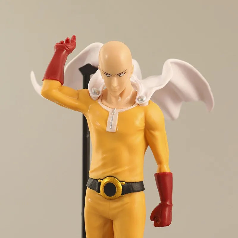 Figura de anime de 18cm One PUNCH-Figura de homem careca Saitama Tatsumaki, figura de pé, modelo de brinquedo, coleção estática, enfeites de desktop, PVC