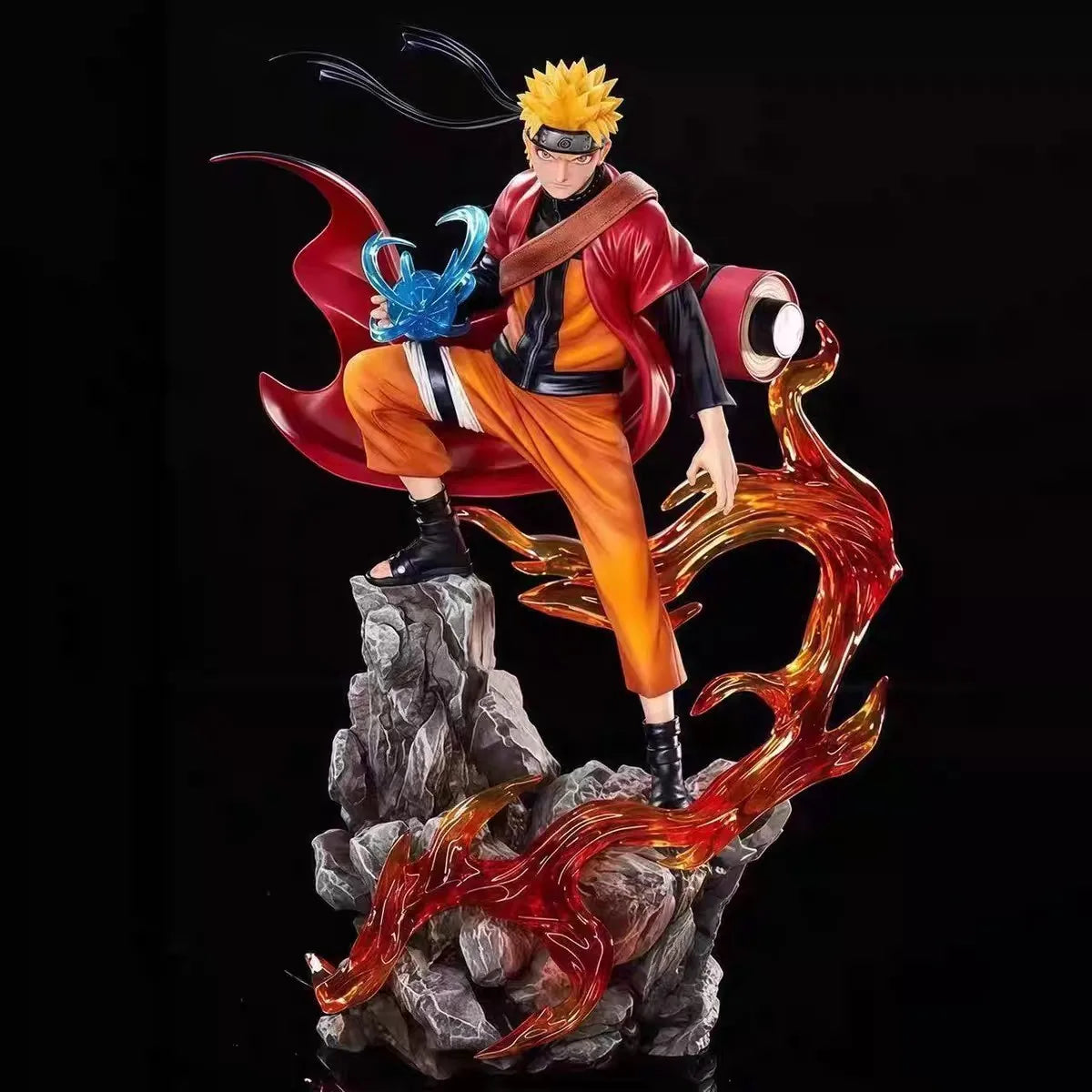 23cm naruto anime figura uzumaki naruto uchiha sasuke modelo de ação estátua pvc ornamento desktop coleção brinquedos presente
