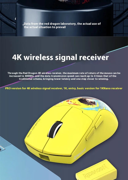 4K Tri-Mode Wireless Gaming Mouse | Ultra-Lightweight Ergonomic - Aruen Store