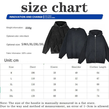 Unisex Gothic Anime-Inspired Zip Hoodie – Harajuku Streetwear with Luminous Spirit Graphic