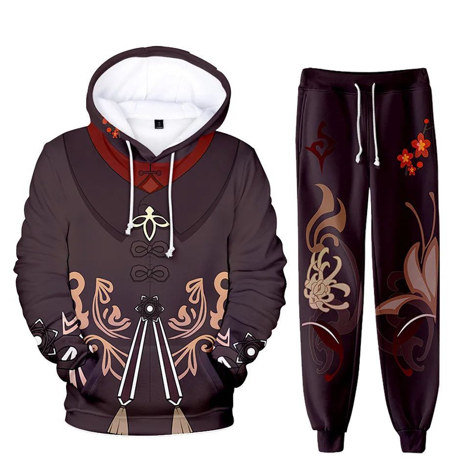 Fantasy RPG "Elemental Master" 3D Tracksuit Set (Hoodie + Pants)