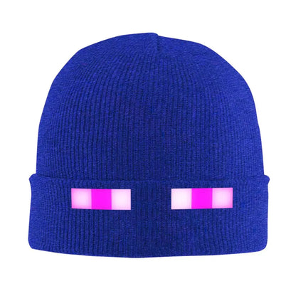 Pixel Gaming Beanie Hat - Purple Eyes Gamer Accessories