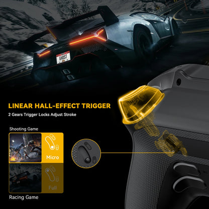 Manbaone 50 v2 inteligente sem fio gamepad pc bluetooth joystick controlador joystick 2 Polegada tela vapor controlador de jogo móvel