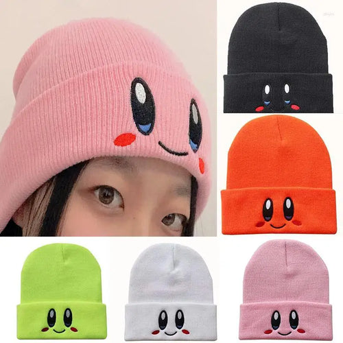 The Pink Puff Kawaii Beanie - Dream Land Retro Gaming Cap