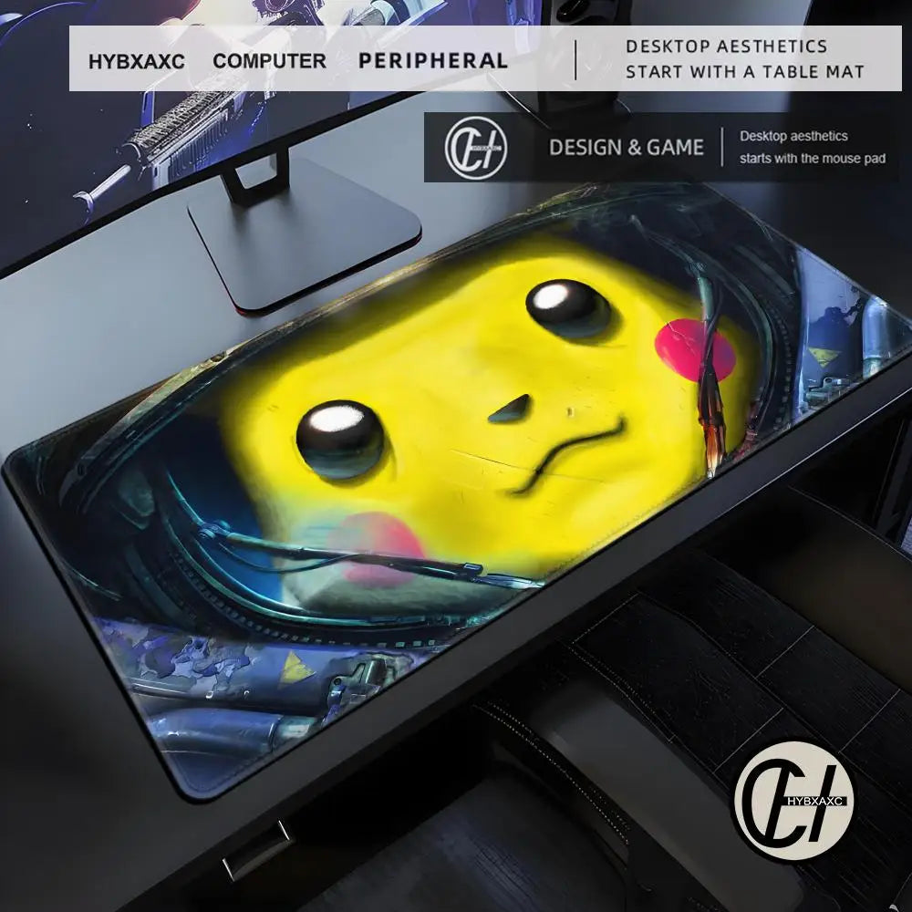 Artistic XXL Gaming Mouse Pad | Starry Night & Mascot