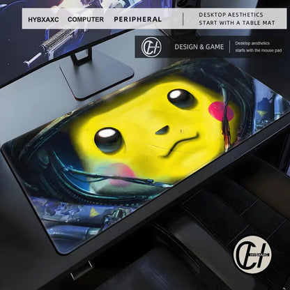 Artistic XXL Gaming Mouse Pad | Starry Night & Mascot