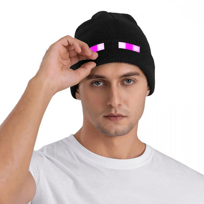 Pixel Gaming Beanie Hat - Purple Eyes Gamer Accessories