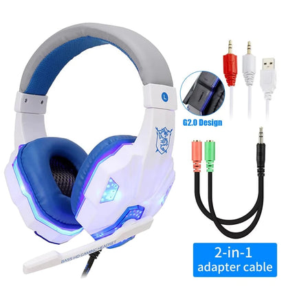 High-Performance Gaming Headset with LED Light