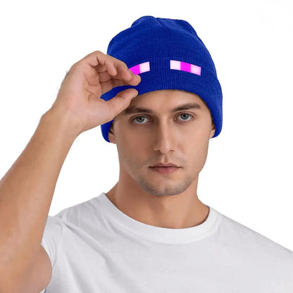 Pixel Gaming Beanie Hat - Purple Eyes Gamer Accessories
