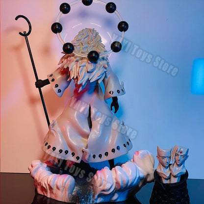 Naruto shippuden gk anime figura seis caminhos modelo uchiha madara figura de ação 28cm estátua pvc colecionável crianças brinquedos presentes