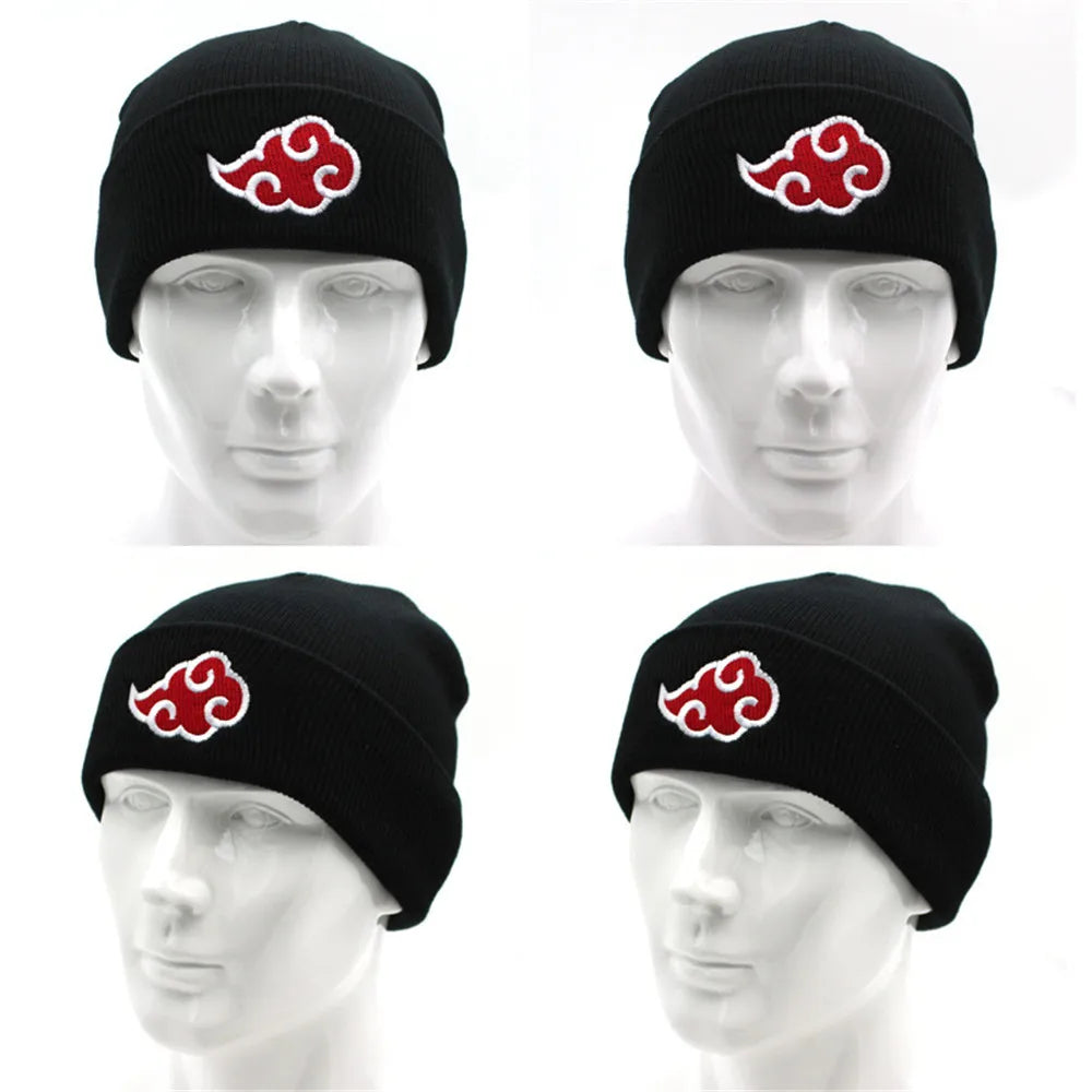 Beanie Ninja “Red Cloud Clan” — Winter Knit Hat • Geek Streetwear • Cozy Japanese-Style Cap