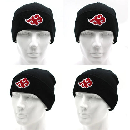 Beanie Ninja “Red Cloud Clan” — Winter Knit Hat • Geek Streetwear • Cozy Japanese-Style Cap