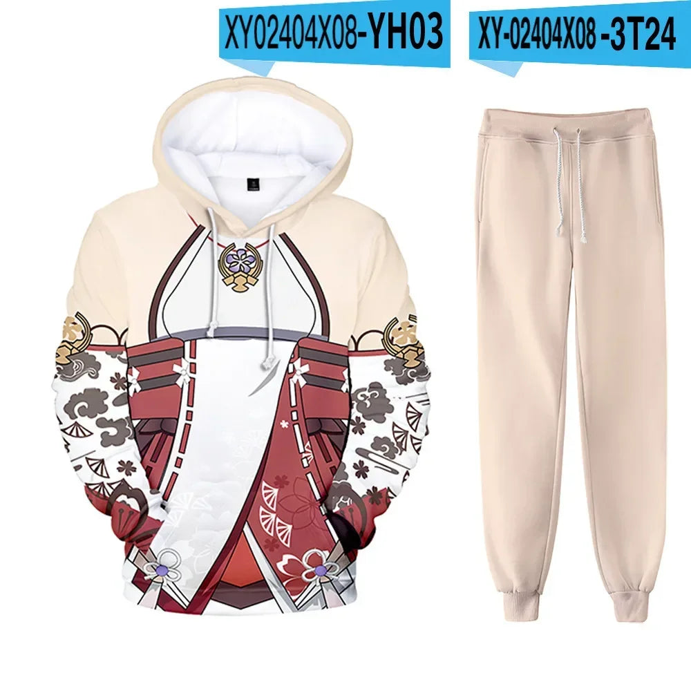 Fantasy RPG "Elemental Master" 3D Tracksuit Set (Hoodie + Pants)