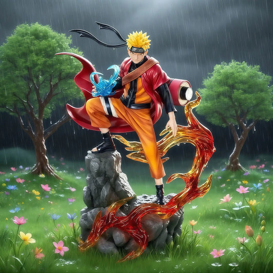 23cm naruto anime figura uzumaki naruto uchiha sasuke modelo de ação estátua pvc ornamento desktop coleção brinquedos presente