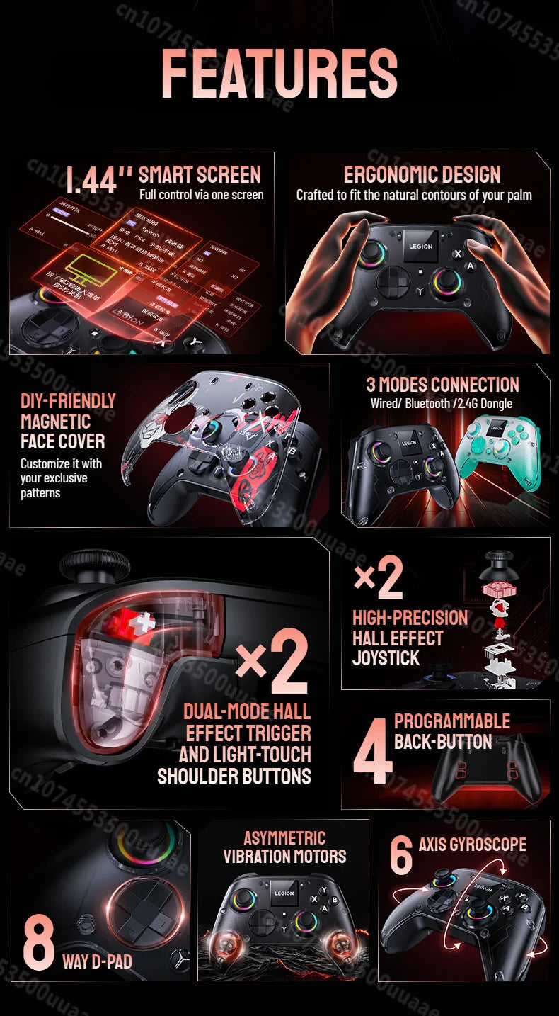 Wireless Gaming Controller with Smart Screen – Multi-Platform Gamepad for PC, Console & Mobile