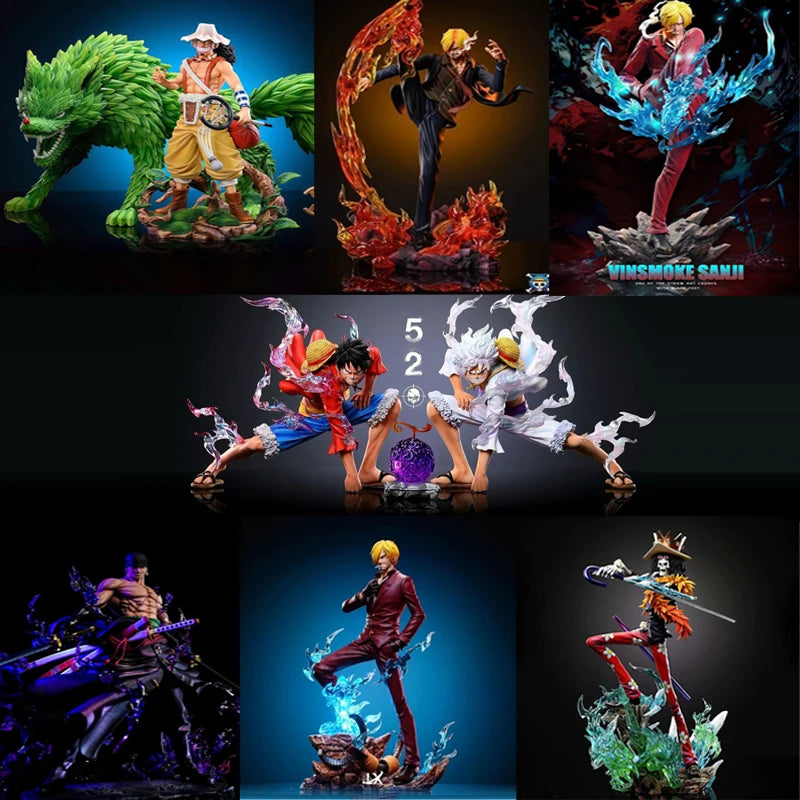 2026 coleção de figuras de anime de uma peça Luffy Zoro Sanji Nami Ace edição limitada modelo de resina estátua brinquedos colecionáveis presentes para