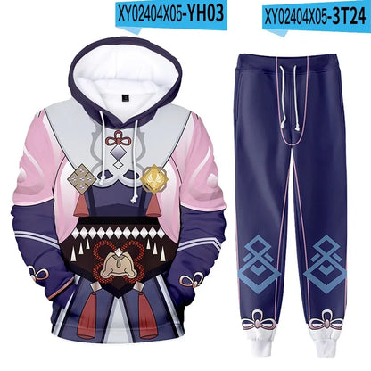 Fantasy RPG "Elemental Master" 3D Tracksuit Set (Hoodie + Pants)