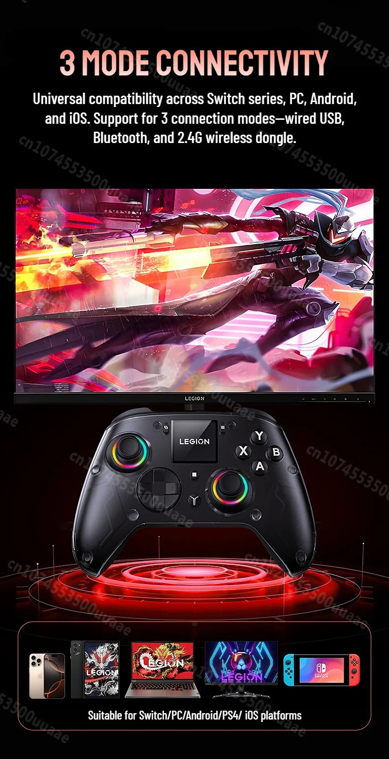 Wireless Gaming Controller with Smart Screen – Multi-Platform Gamepad for PC, Console & Mobile