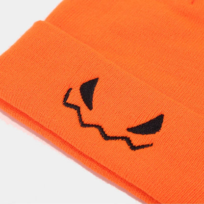 "Spooky Grin" Embroidered Beanie - Alt Streetwear Edition