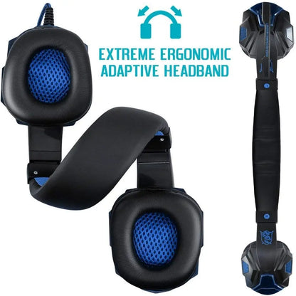 Nouveau casque de jeu filaire professionnel avec Microphone lumière LED pour ordinateur PS4 PS5 Xbox basse stéréo PC casque de jeu cadeaux