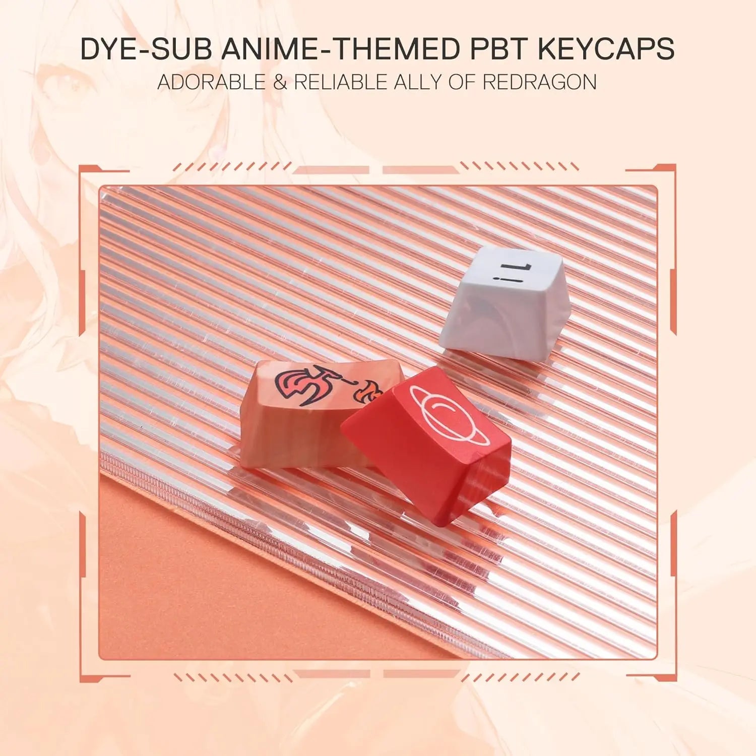 Redragon k673 pro se 81 teclas sem fio rgb 3 modos anime mecânico hot-swap soquete teclado para jogos, interruptor linear hi-fi personalizado