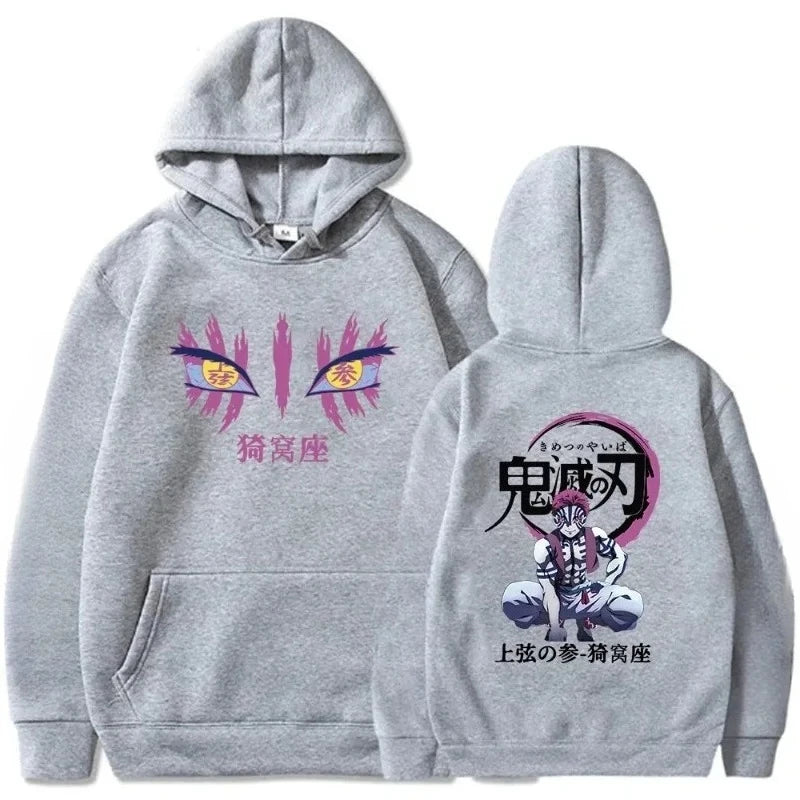 Akaza Comic Graphic Oversized Hoodie - Japanese Streetwear Winter Drop