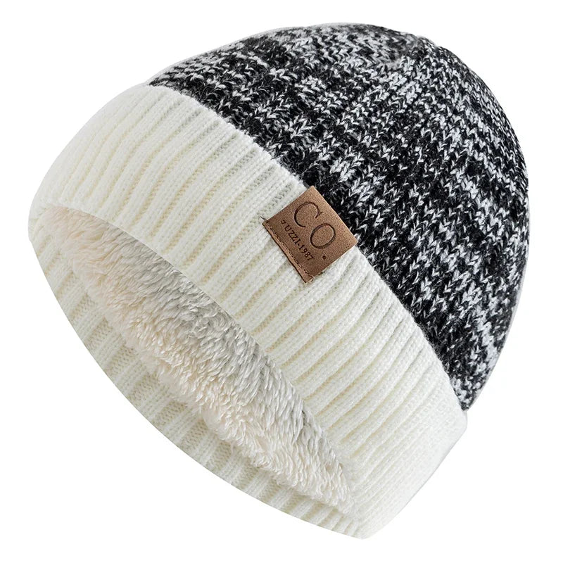 Fur Lined Beanie Hat - Warm Winter Skull Cap for Men & Women