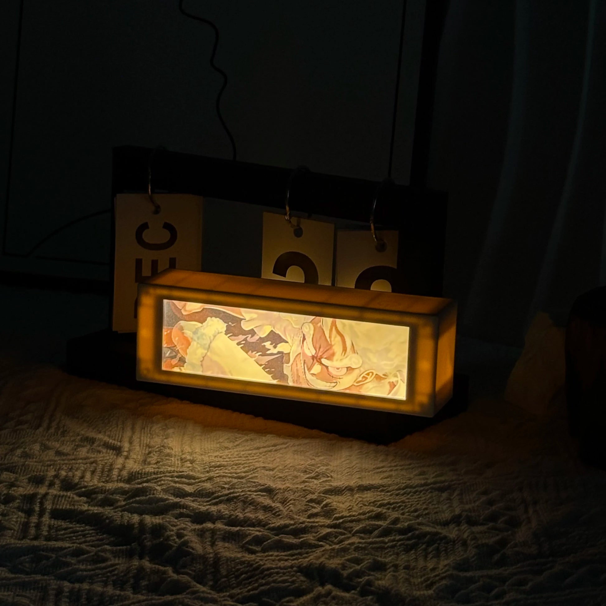 3d anime movimento luz da noite anime caixa de lâmpada laser luz led para o quarto decoração manga presente aniversário candeeiros mesa lightbox