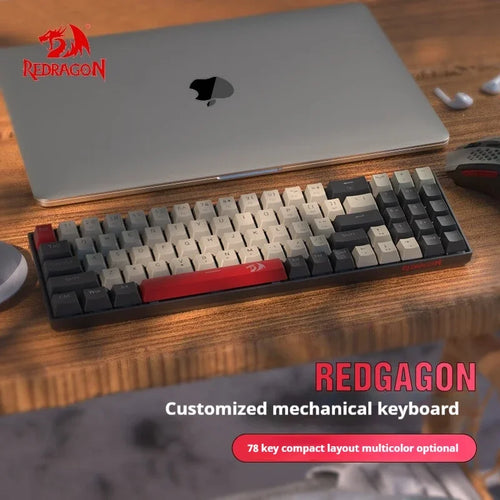 Wireless Mechanical Keyboard 78 Keys – RGB Hot-Swap – Low-Profile Compact Gaming Keyboard - Aruen Store