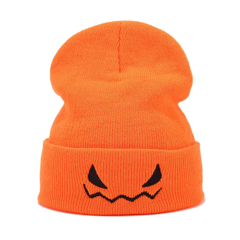 "Spooky Grin" Embroidered Beanie - Alt Streetwear Edition