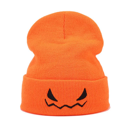 "Spooky Grin" Embroidered Beanie - Alt Streetwear Edition