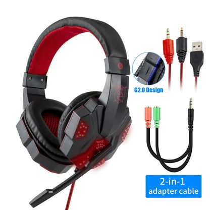 High-Performance Gaming Headset with LED Light