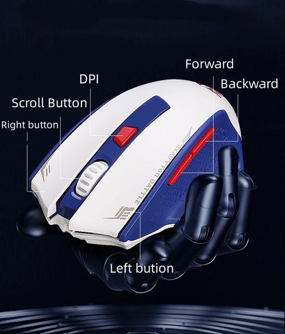 Redragon G62 Wireless Gaming Mouse – 2.4G + Bluetooth, 26,000 DPI Sensor, 6 Programmable Buttons, Ultra-Lightweight - Aruen Store