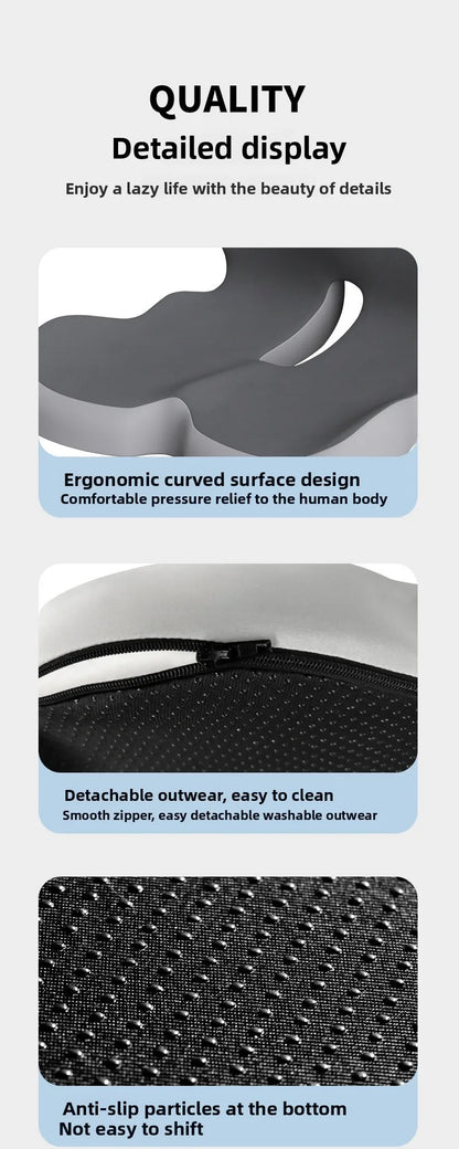 Ergonomic Memory Foam Seat Cushion for Office and Home - Aruen Store